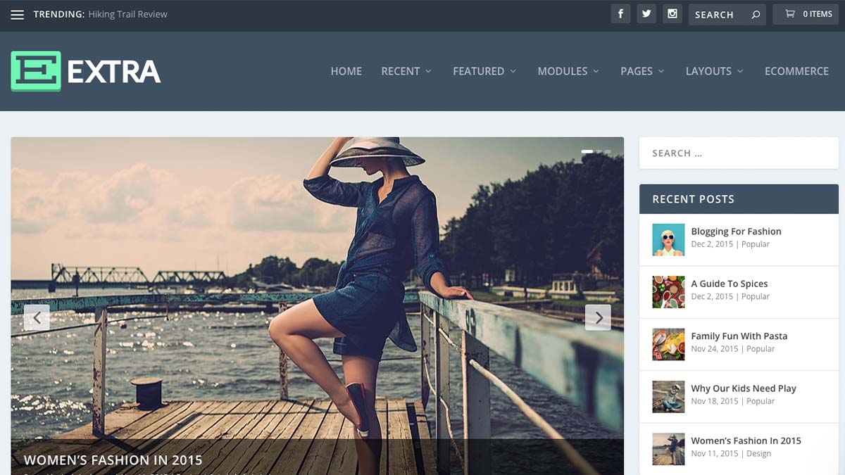 Extra Theme from Elegant Themes