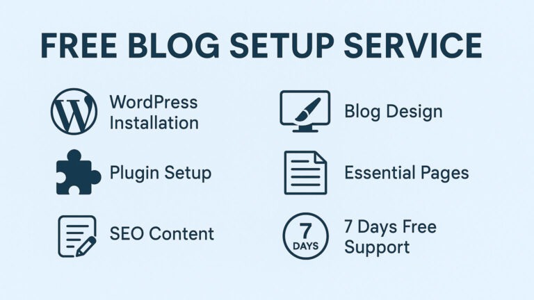 Free Blog Setup Service (WordPress) – Launch Fast with 5 SEO‑Ready ...