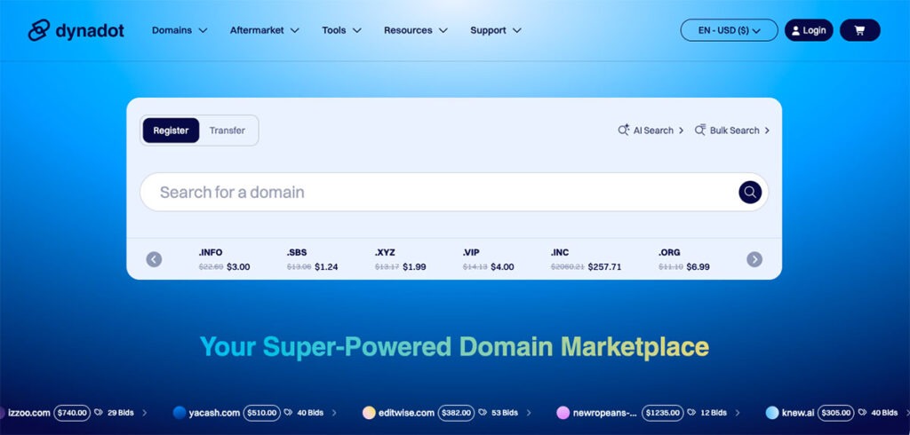 Dynadot - A Godaddy Alternative