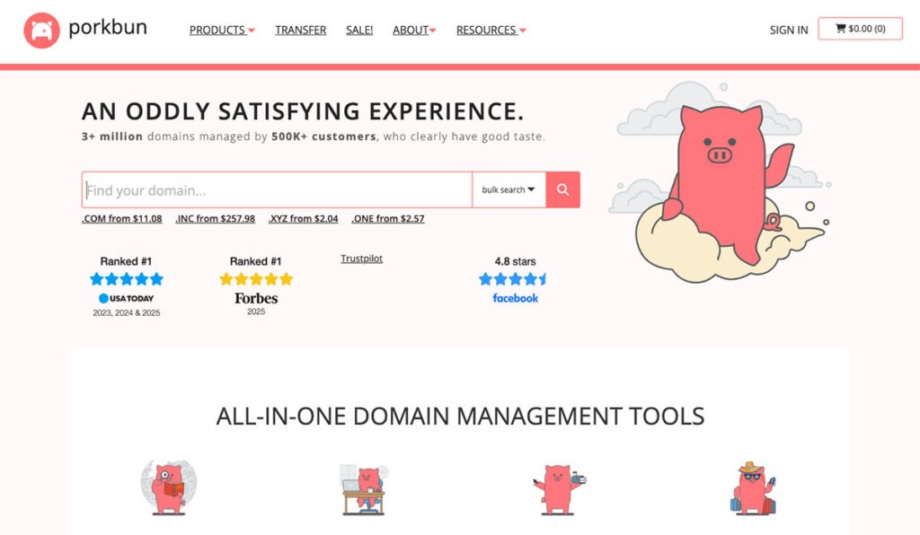 PorkBun - A Godaddy Alternative