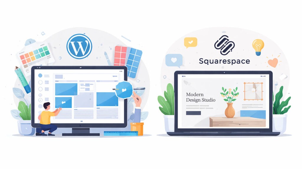 Design & Templates Flexibility - WordPress vs Sqauerspace
