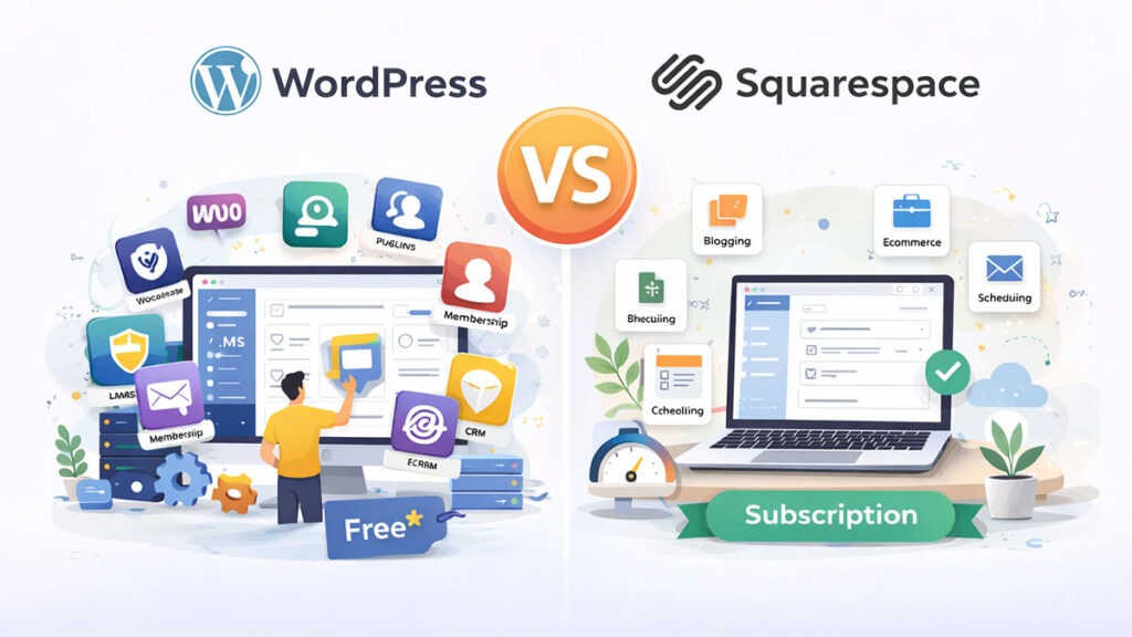 Wordpress vs Squarespace